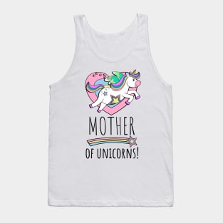 Mother Of Unicorns! Hearts And Stars Tank Top